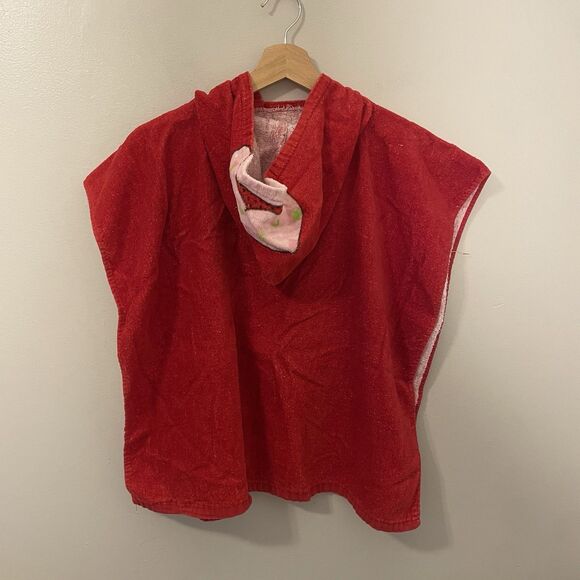 Strawberry Shortcake Bath Beach Towel Hooded Cotton Size 4/7 Y2K - Picture 5 of 5